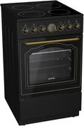 Forno elétrico, Gorenje, 50 cm, Preto / Dourado, para a cozinha