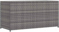 Caixa de arrumação, vidaXL, Gartenbox, 120 × 50 × 60cm, 60 cm, 54 cm, 115 × 46 × 54 cm, resistente à água, aço, ratã, Cinzento, para uso diário