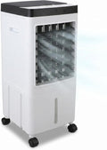Ar condicionado portátil, VINGVO, Luftk, 10L, 3 níveis, 58 cm, 25,8 × 27,5 × 58 cm, com comando à distância, com temporizador, com rodas