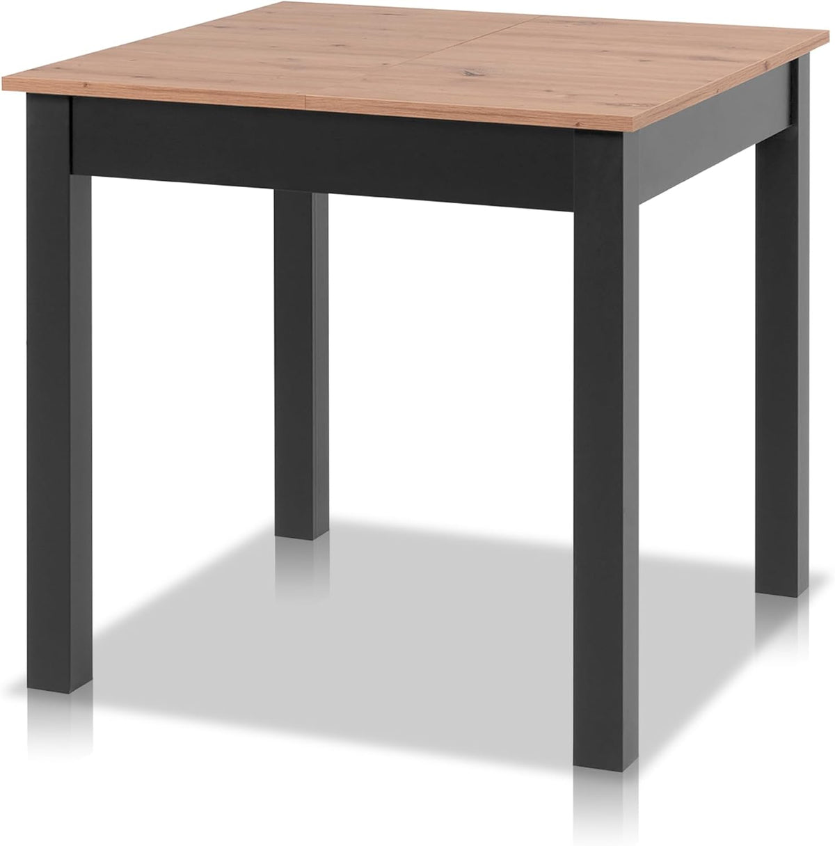 Mesa de jantar, smart, Esstisch, 120 cm, 80 × 80 cm, 80 cm, 80 × 120 cm, madeira, Preto / Holz, para uso diário