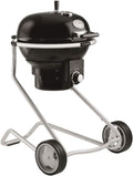Grelhador a carvão, RÖSLE, Holzkohle-Kugelgrill, 50 cm, 84 cm, 20 cm, dobrável, com rodas, aço inoxidável, aço, Preto / Prateado
