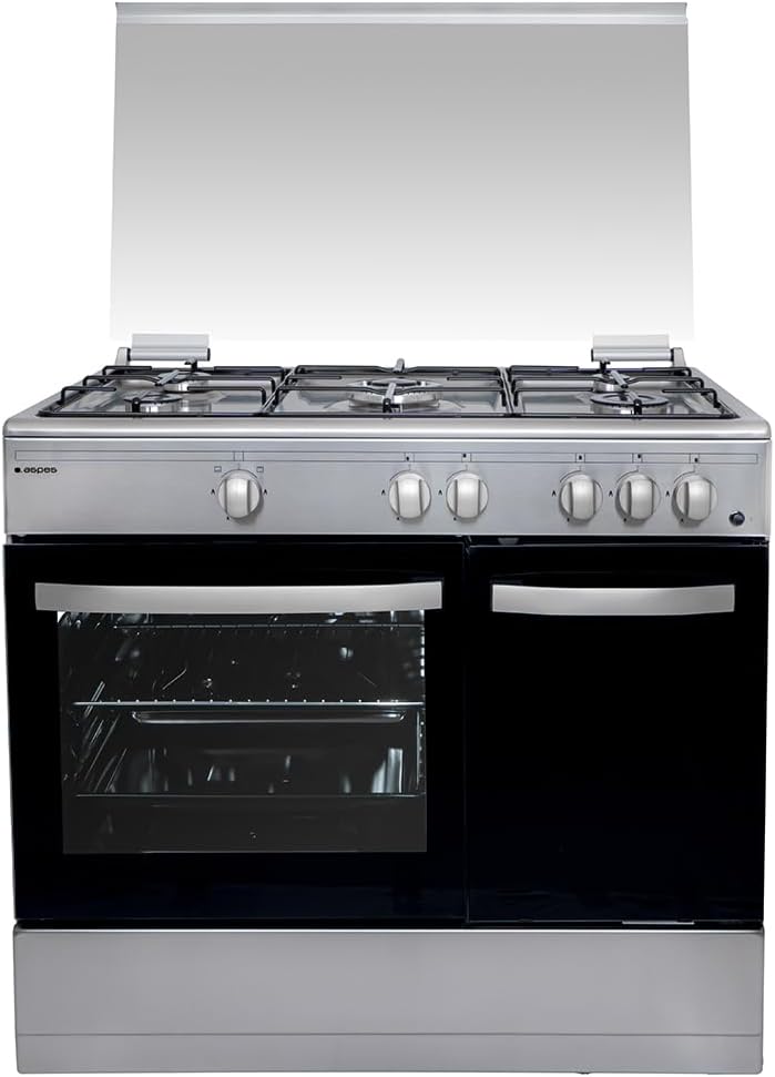 Placa de cozinha, Aspes, AKGW5901PBX, 90 cm, 62 L, aço inoxidável, aço, Prateado, para a cozinha