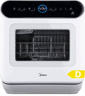 Máquina de lavar loiça, Midea, Tischgeschirrsp, 1 programas, Branco / Preto, para uso diário