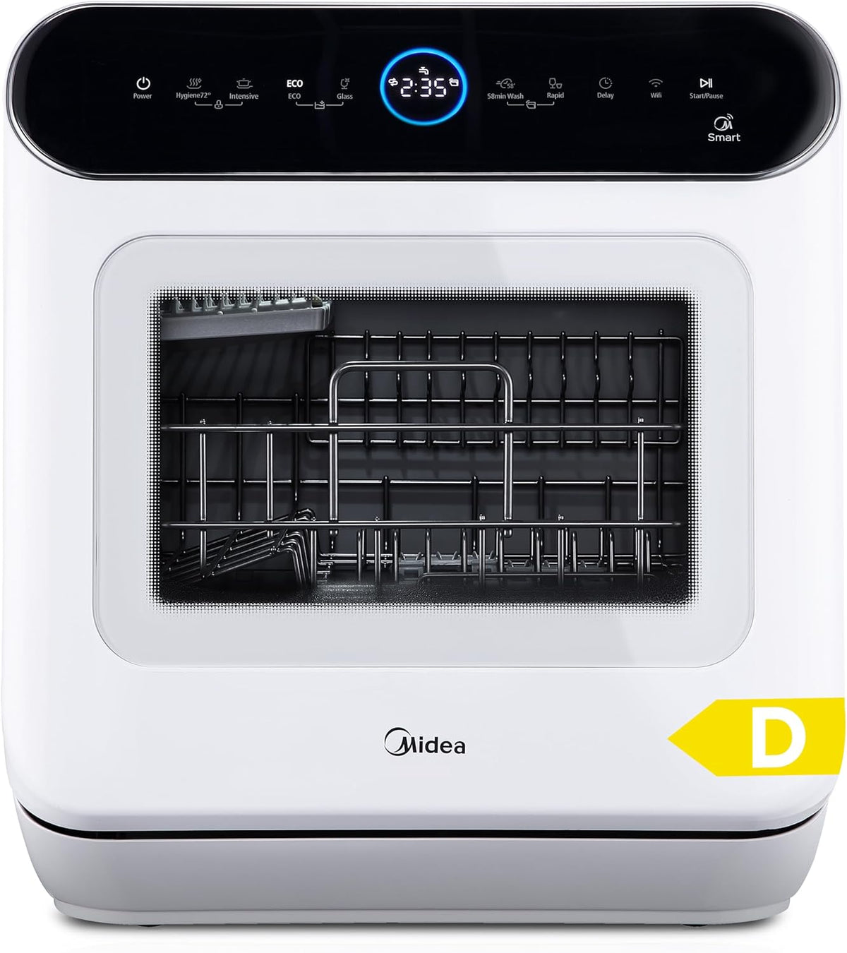 Máquina de lavar loiça, Midea, Tischgeschirrsp, 1 programas, Branco / Preto, para uso diário