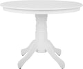 Mesa de jantar, Beliani, Esstisch, 100 cm, 76 cm, 27 kg, 100 kg, com portas, madeira, painel de madeira, Branco, para uso diário