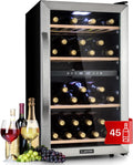 Klarstein, Frigorífico para bebidas, Weink, altura regulável, regulável, aço inoxidável, aço, Prateado / Preto, para uso diário