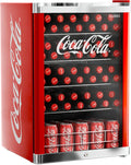 Frigorífico para bebidas, °CUBES, Coca, 115L, 84,5 cm, 54 cm, metal, Vermelho / Prateado, para uso diário
