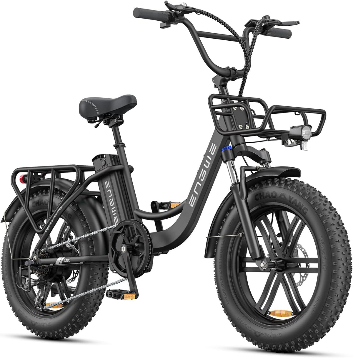 Bicicleta, ENGWE, L20, 48V, 13Ah, 13 A, 250W, 25 km/h, Preto, para uso diário