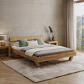 Cama, skølm, Nornir, 160 × 200 cm, com portas, madeira, Eiche, para o quarto