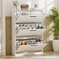 Sapateira, BonVache, Schuhschrank, 80 × 24 × 120 cm, 1 cm, 40 cm, regulável, metal, Branco, para uso diário