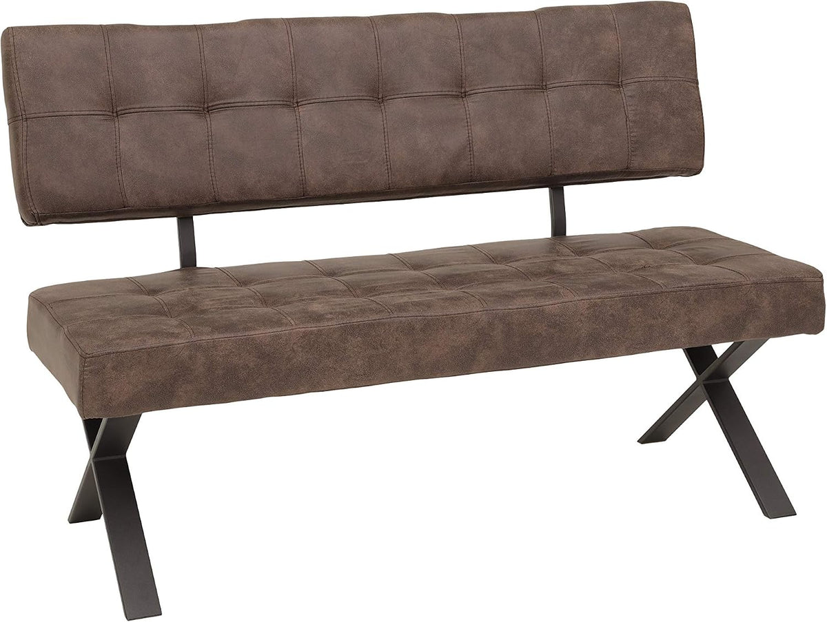 Banco, Hela Tische, 140 × 61 × 93 cm, 300 kg, 120 kg, 93 cm, 47 cm, Castanho / Antracite, para uso diário