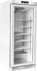 Congelador vertical, METRO Professional, Glast, 380 L, 40 kg, 188,5 cm, 165 cm, 77,5 × 72 × 188,5 cm, regulável, com iluminação LED, com rodas, aço