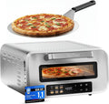 Forno de pizza, Profi Cook, 30,5 cm, aço inoxidável, aço, Prateado / Preto, para a cozinha