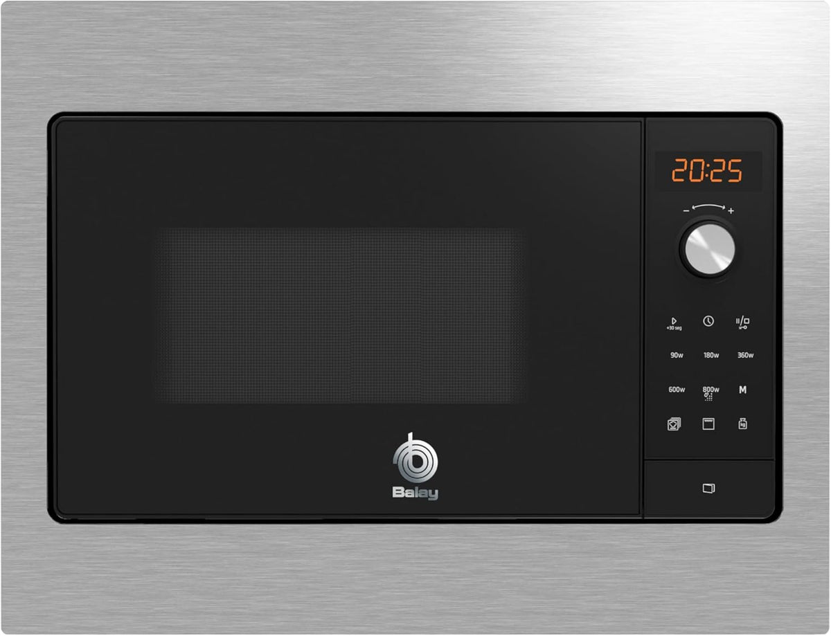 Micro-ondas com grill, Balay, 3CG5142X3, 800 W, 50 cm, 1.000 W, 20 L, 27 cm, 38,2 cm, com iluminação LED, Preto, para a cozinha