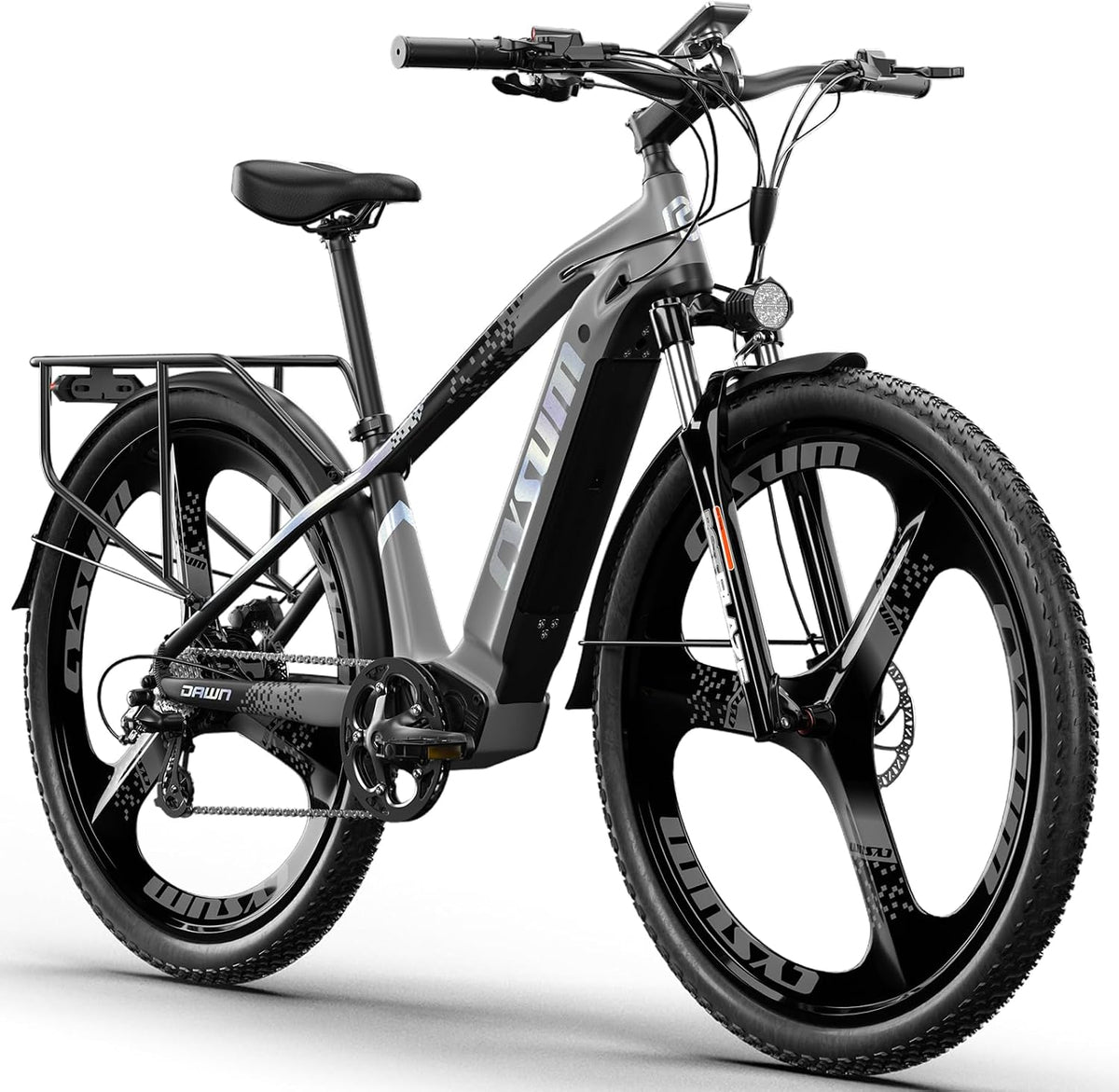 Bicicleta, Antgooat, 48 v, 195 cm, 15 Ah, 24 kg, 7 velocidades, com iluminação LED, com rodas, Multicolor, para uso diário