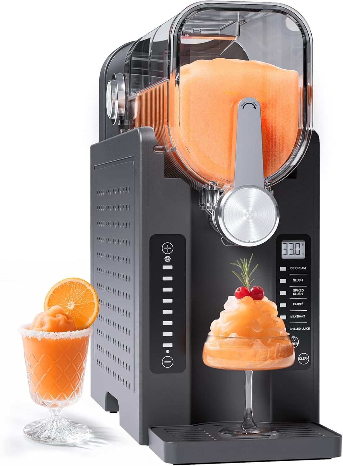 Máquina de gelo triturado, Initio, AD03, 2L, com função de autolimpeza, Preto, para uso diário