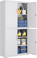 Arquivo de escritório, SONGMICS, Aktenschrank, 180 cm, 40 × 80 × 180 cm, 25 kg, altura regulável, regulável, aço, Cinzento, para uso diário
