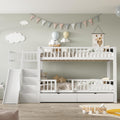 Cama, Jovify, com gavetas, com portas, sem colchão, madeira, Branco, para o quarto