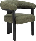 Cadeira de jantar, Pascal Morabito, 78 cm, 48 cm, madeira, poliéster, Khaki / Preto, para uso diário