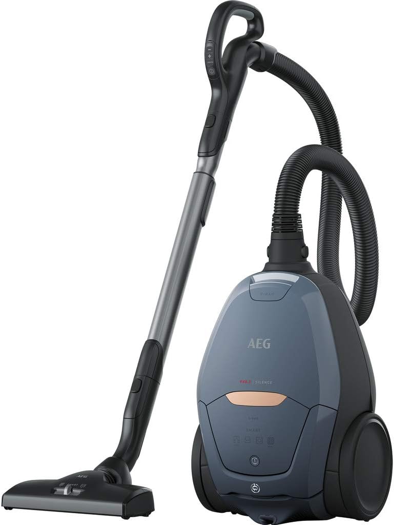 AEG, Aspirador, VX82-1-5DB, 57 dB, com rodas, plástico, DunkelAzul / Preto, para uso diário