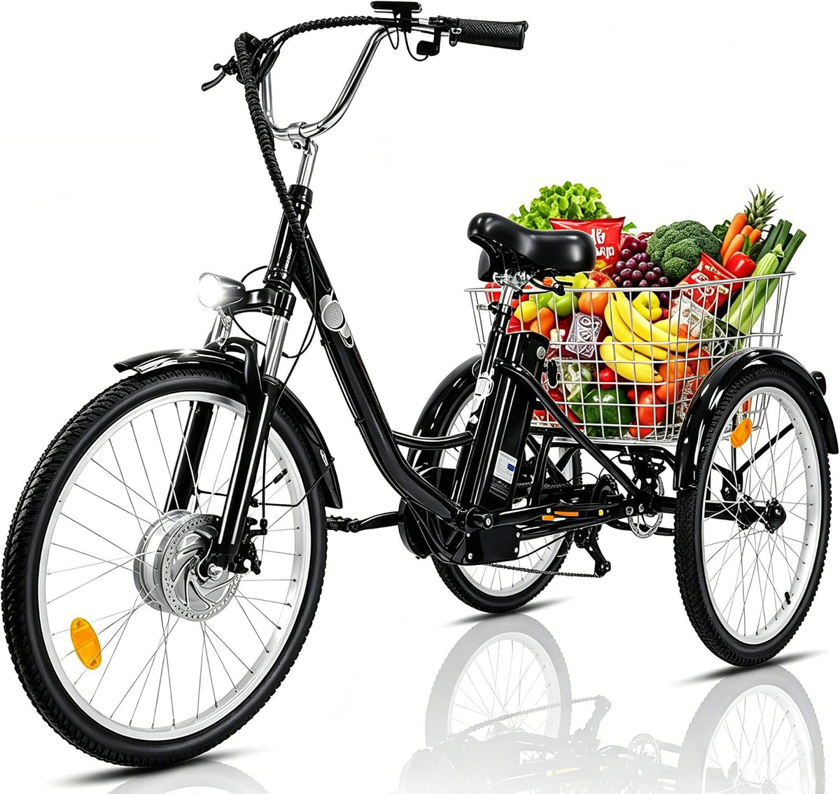Bicicleta, Fanesen, 250W, 36V, 15Ah, 24 ', Preto, para uso diário