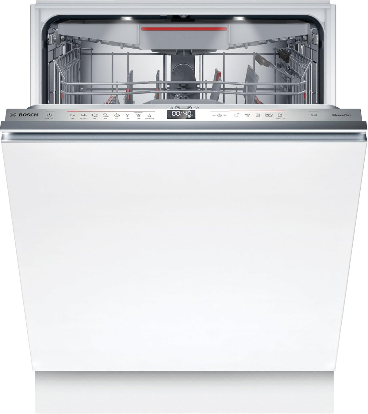 Bosch, Máquina de lavar loiça, SMV6ECX10E, 60 cm, classe energética A, Branco / Prateado, para uso diário