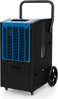 Desumidificador, GOPLUS, Luftentfeuchter, 66 L, 81,5 cm, 41 × 44 × 81,5 cm, 510 cm, com temporizador, com rodas, Azul / Preto, para uso diário