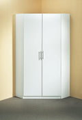 Roupeiro, WIMEX, Kleiderschrank/, 95 cm, 95 × 198 × 95 cm, com portas, Branco, para o quarto