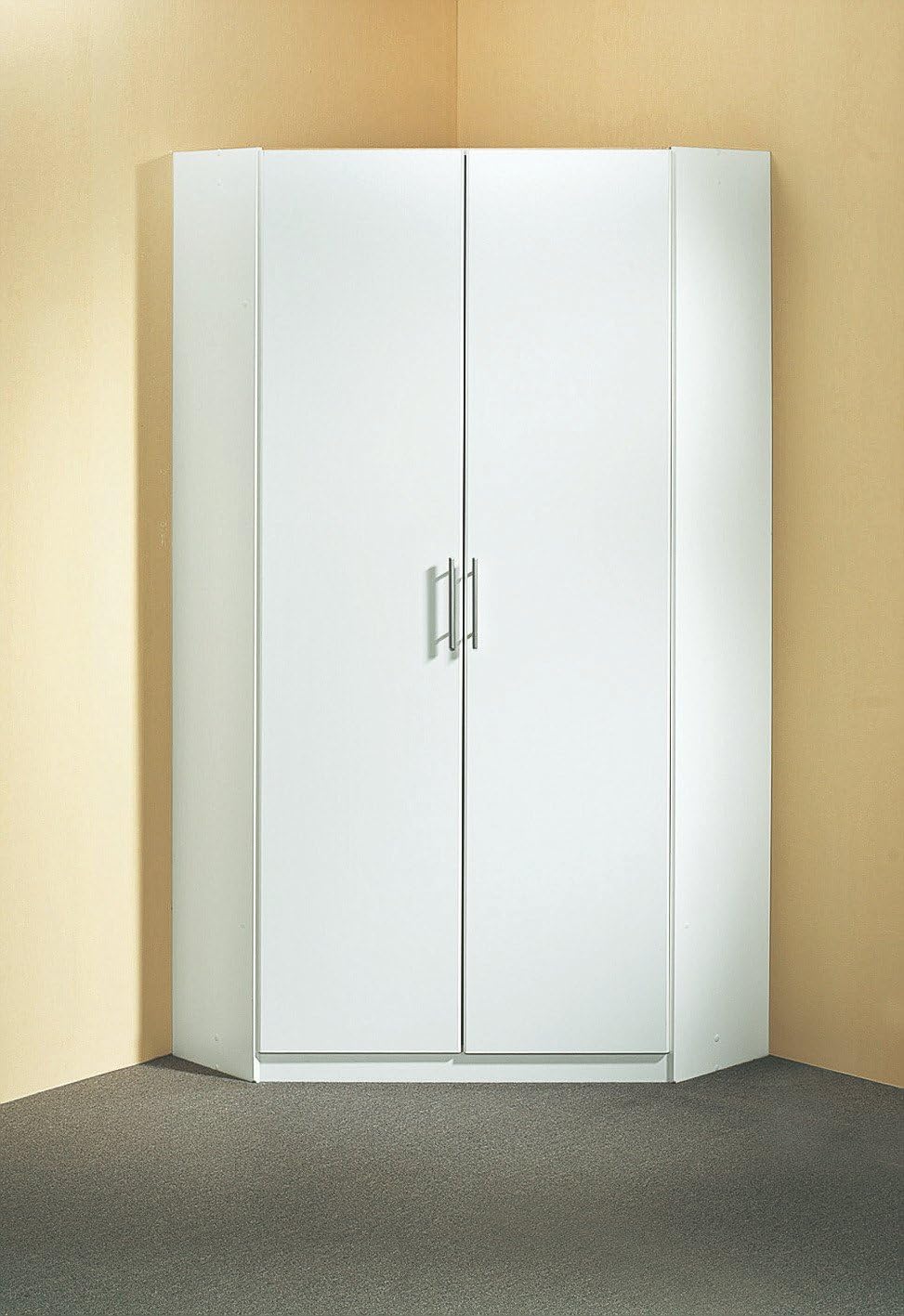 Roupeiro, WIMEX, Kleiderschrank/, 95 cm, 95 × 198 × 95 cm, com portas, Branco, para o quarto