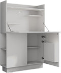 Secretária, Vicco, Sekret, 27 cm, 85 × 27 cm, 85 cm, 118,9 cm, painel de madeira, Branco, para uso diário