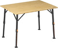 Mesa, Campout, Campingtisch, 70 cm, 100 × 72 × 70 cm, 72 cm, 69 cm, 80 kg, dobrável, altura regulável, regulável, alumínio, Holz / Preto