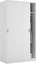 Roupeiro, Habitdesign, 200 cm, 100 cm, 50 cm, 40,5 cm, 45 cm, 8 Kg, com prateleiras, Branco, para o quarto