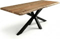 Mesa de jantar, SAM, Esstisch, 100 cm, 240 × 100 cm, com portas, madeira, plástico, Natural / Preto, para uso diário
