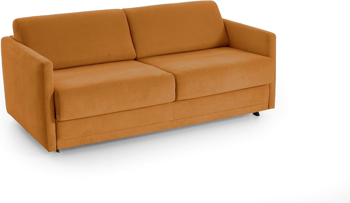 Sofá, Atlantic Home Collection, Schlafsofa, 193 × 93 × 90 cm, 140 × 200 cm, Safran, para a sala