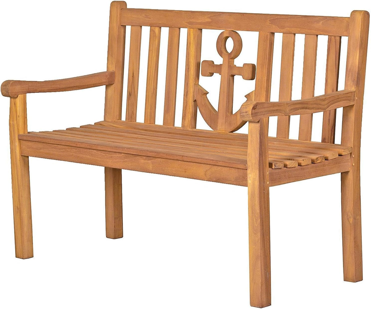 Banco, bene living, Teakholz, 120 cm, 94 cm, 57 × 120 × 94 cm, madeira, Castanho, para uso diário
