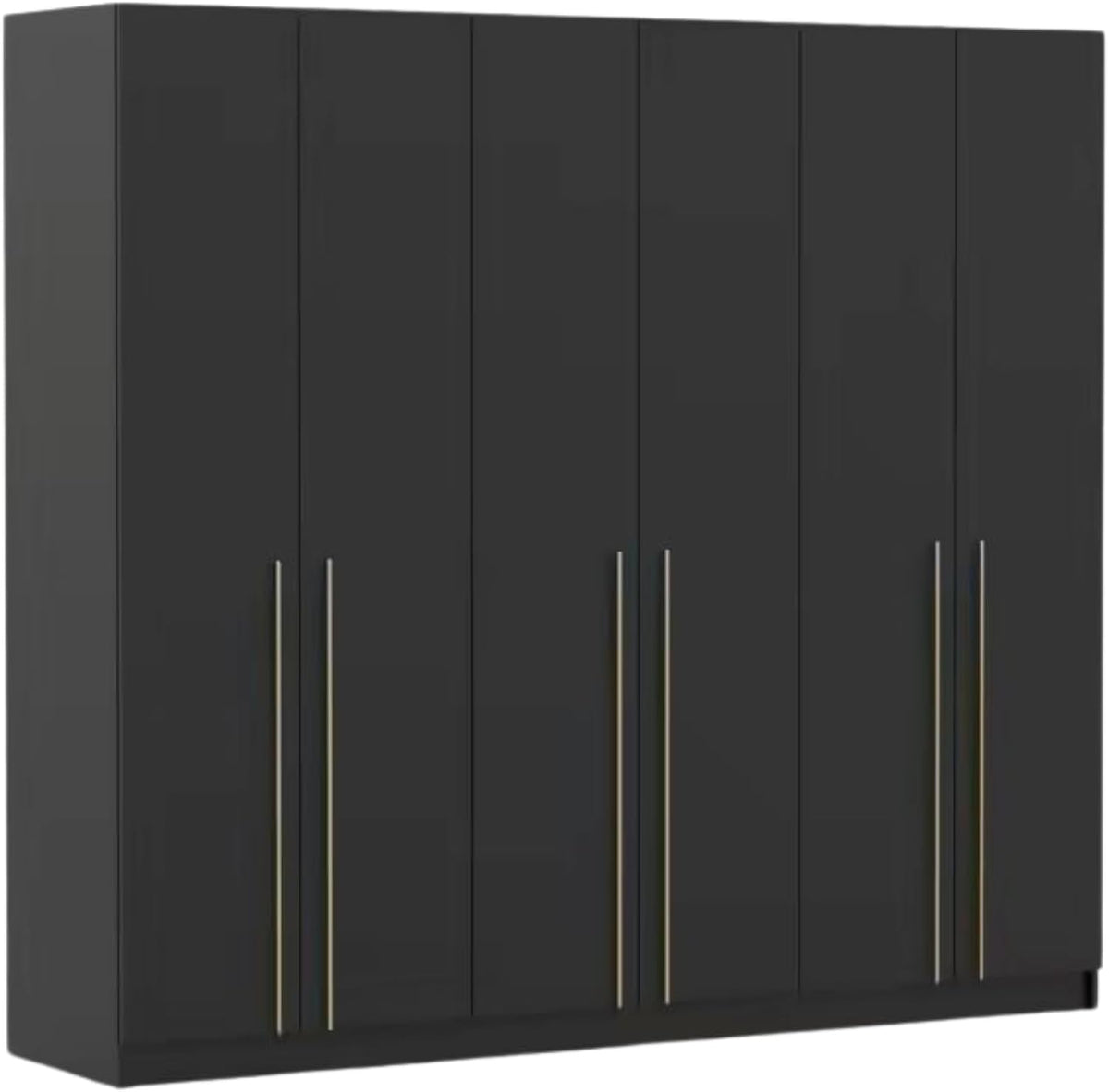 Roupeiro, Fabryka Mebli Idźczak, 210 cm, 57 × 230 × 210 cm, com portas, madeira, Preto, para o quarto