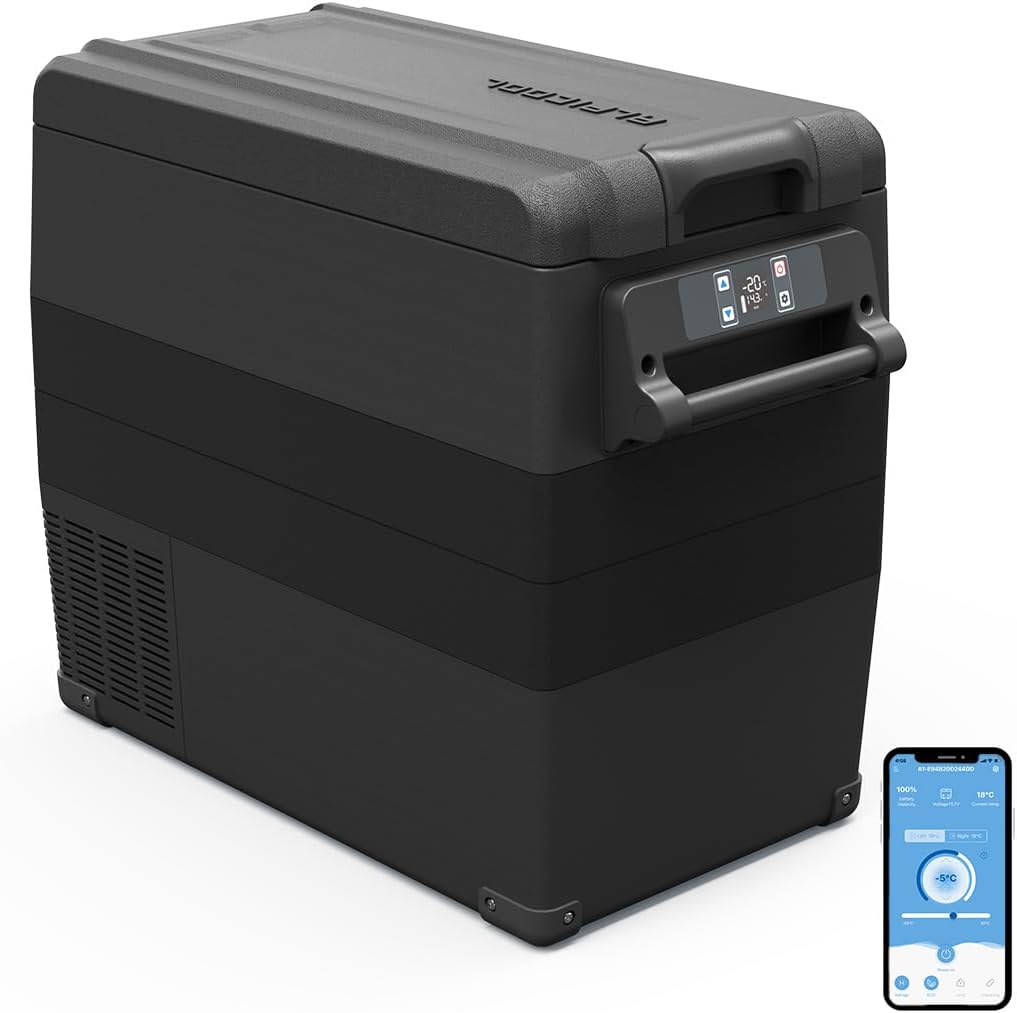 Frigorífico, Alpicool, NCF55, 50L, 12V, Preto, para uso diário