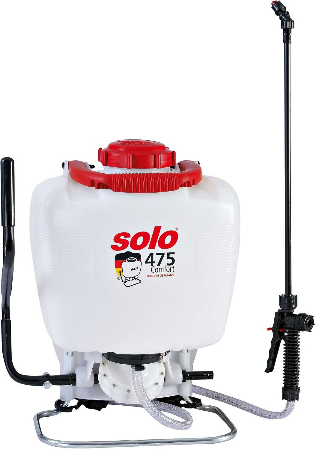 Aspersor, Solo, 475, 51 cm, 36 × 22 × 51 cm, 15 l, dobrável, Branco / Vermelho / Preto, para uso diário