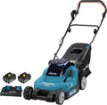 Makita, Corta-relva, DLM382PM2, 4,0 Ah, 40 L, 38 cm, 91 dB, 18 V, dobrável, altura regulável, regulável, plástico, Azul / Preto