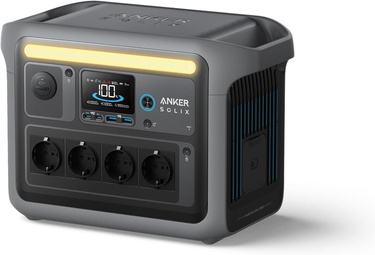 Gerador elétrico, Anker, SOLIX, 1800W, 2400 W, 600W, Cinzento / Preto, para trabalhos de manutenção
