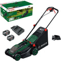 Bosch, Corta-relva, Akku-Rasenm, 38 cm, 40 l, 18V, 4.0Ah, com bateria, com carregador, tecido, Verde / Preto, para utilização no exterior