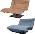 Mobiliário de exterior, SCALANT, 150 cm, 115 cm, 155 cm, aço inoxidável, aço, Holz / Preto, para utilização no exterior