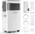 Ar condicionado portátil, OKYUK, classe energética A, com comando à distância, com temporizador, com rodas, Branco, para uso diário