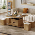 Mesa de apoio, Homary, 64,5 cm, altura regulável, regulável, com comando à distância, Holzfarbe / Bege, para uso diário