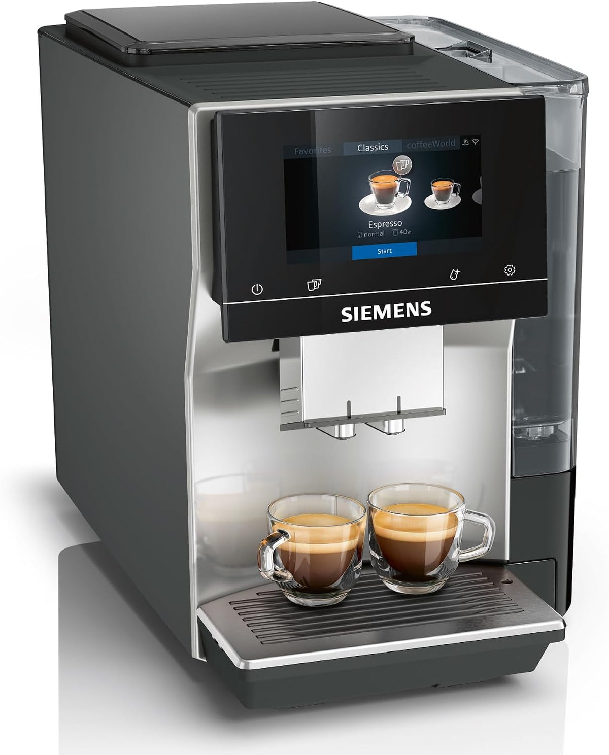 Siemens, Máquina de café automática, Kaffeevollautomat, Prateado, para a cozinha