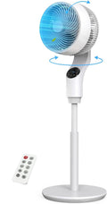 Ventoinha de pé, PNTCK, 28dB, 3 níveis, altura regulável, regulável, com comando à distância, Branco, para uso diário
