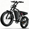 Bicicleta elétrica, DEEPOWER, E-Bike, 48V, 52V, 20Ah, 20 ', aço, alumínio, Preto, para uso diário