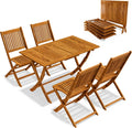 Conjunto de mobiliário de jardim, Casaria, Gartenm, 160kg, 120 × 70cm, 80kg, 45cm, dobrável, com portas, madeira, Holz, para utilização no exterior
