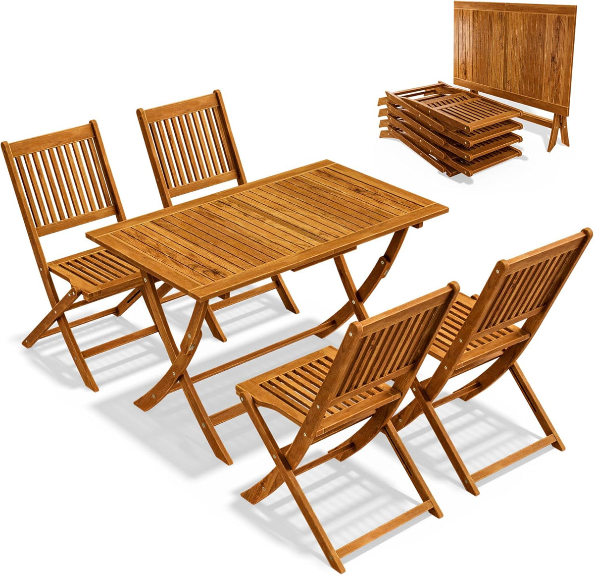 Conjunto de mobiliário de jardim, Casaria, Gartenm, 160kg, 120 × 70cm, 80kg, 45cm, dobrável, com portas, madeira, Holz, para utilização no exterior