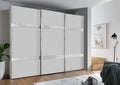 Roupeiro, WIEMANN, Rialto, 250 cm, 67 cm, 250 × 217 × 67 cm, 20 kg, com portas, madeira, metal, Branco, para o quarto